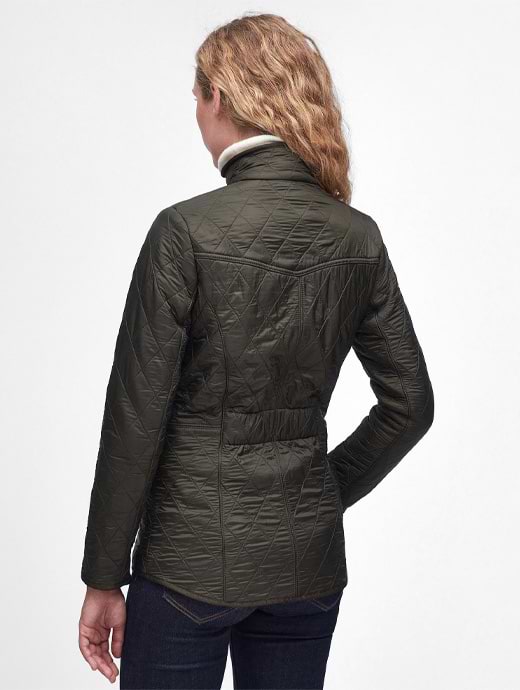 Barbour Cavalry Polarquilt Jacket Dark Olive Olive Griggs