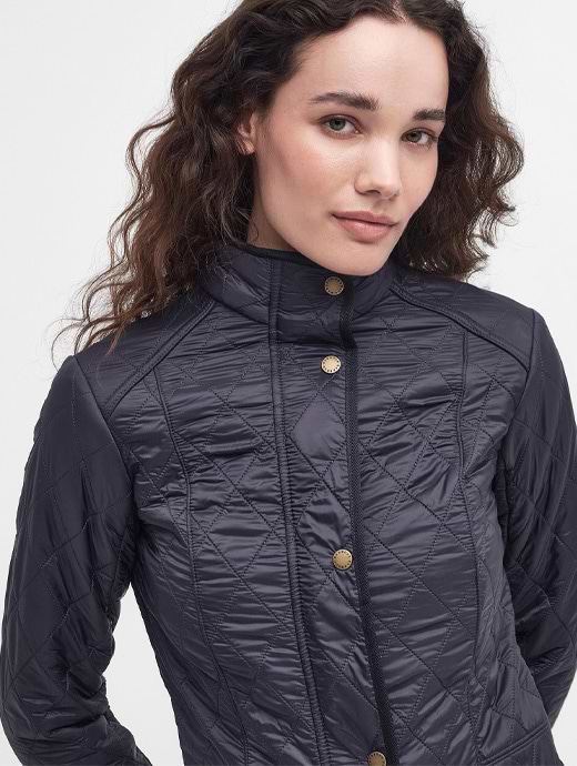 Barbour Cavalry Polarquilt Jacket Navy Griggs