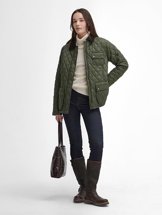 Barbour Women s Starling Quilted Jacket Olive Classic
