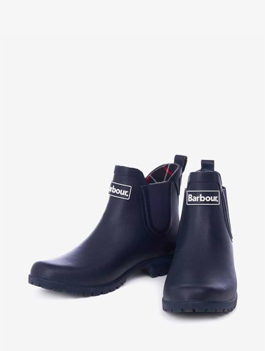 Barbour Wilton Chelsea Wellingtons Navy Griggs