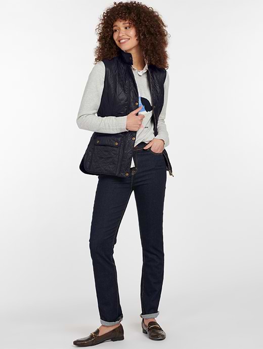 Barbour wray gilet black store