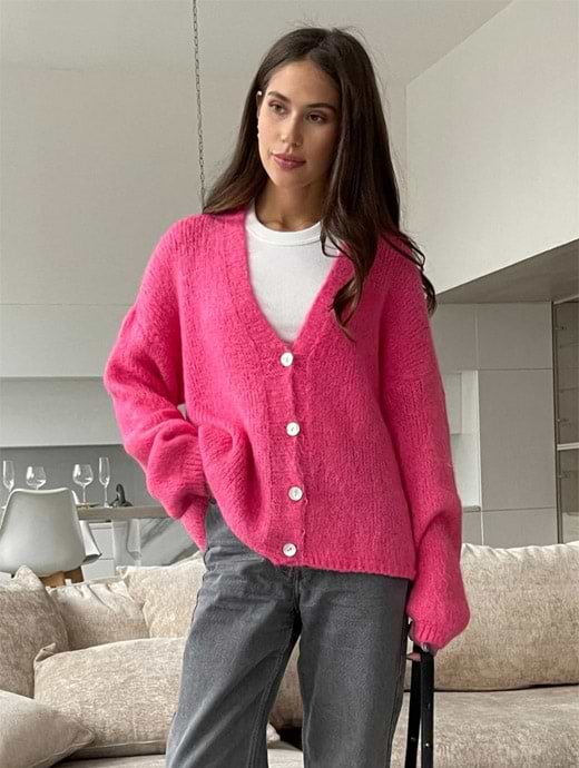 Charli Ruby Cardigan Candy Pink
