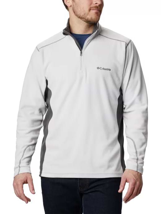 Columbia Men s Klamath Range II 1 2 Zip Fleece Grey Shark