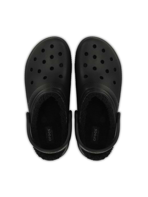 Black lined crocs sale