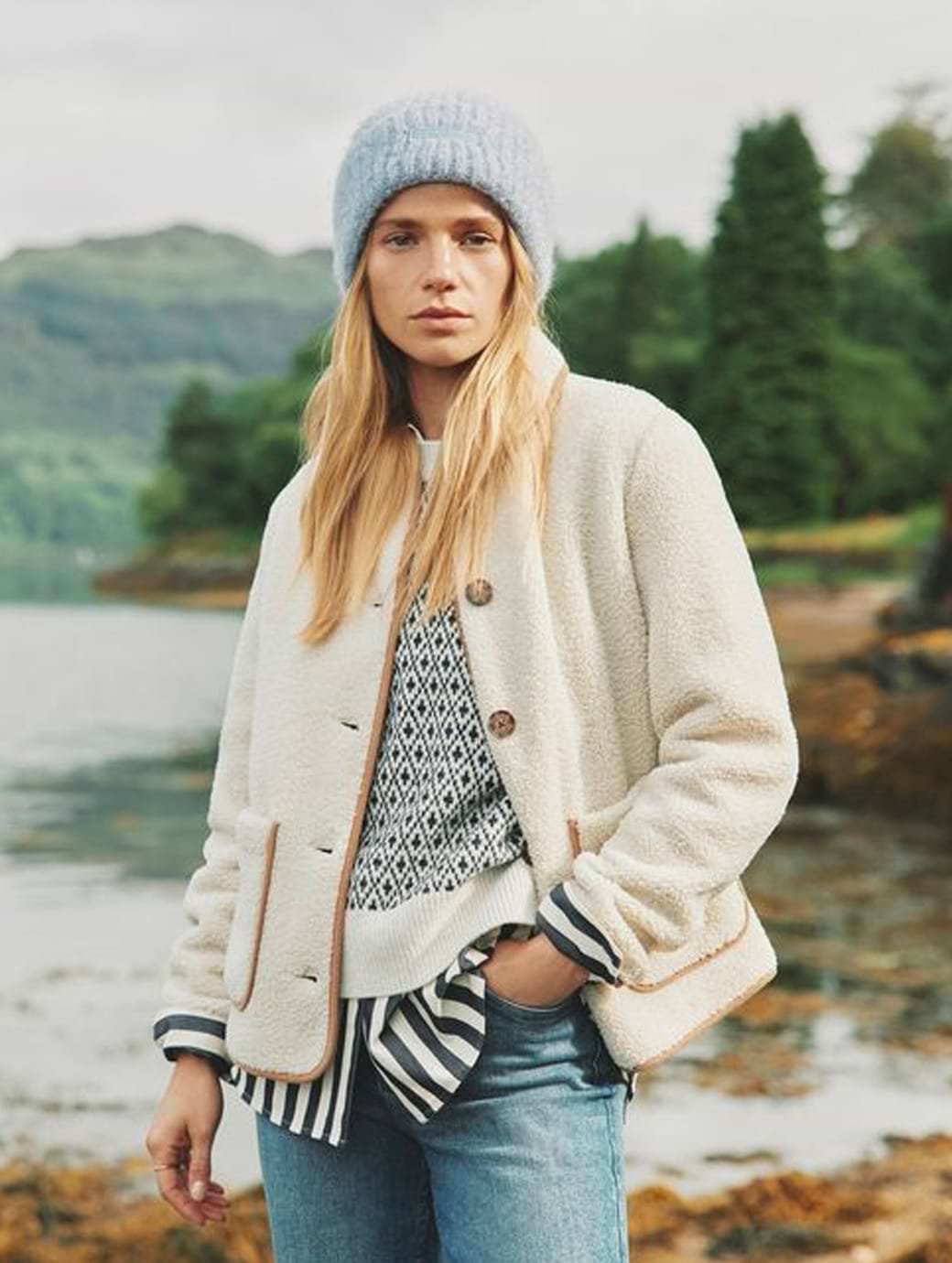Borg womens jacket hot sale