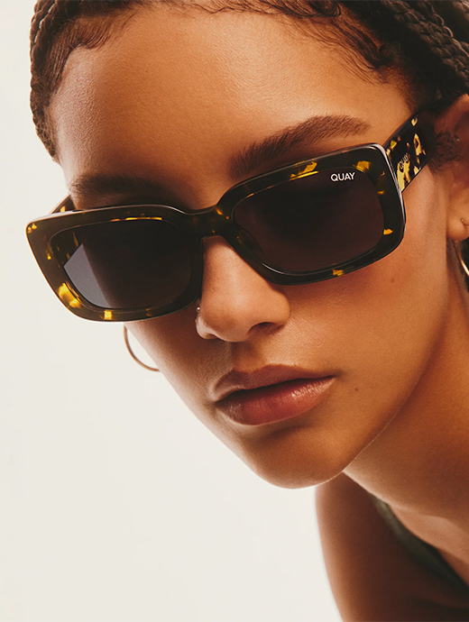 Quay Australia Yada Yada Black Polarised Lens Sunglasses
