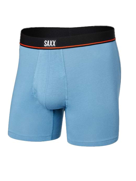 SAXX Non Stop Stretch Cotton Boxer Brief Fly Slate