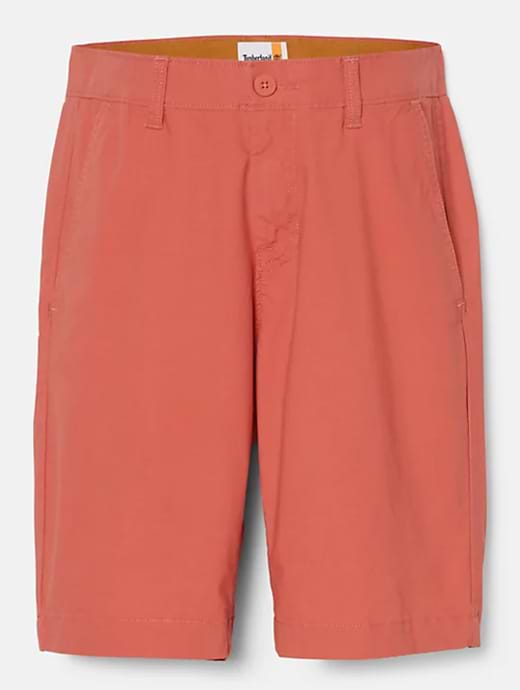 Timberland Men s Poplin Chino Short Burnt Sienna