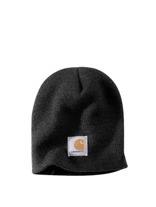 Black and white carhartt beanie outlet