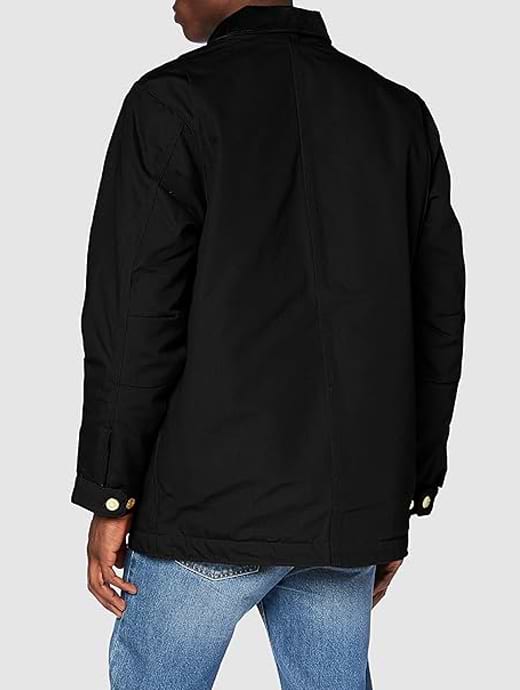 Carhartt Loose Fit Firm Duck Blanket lined Chore Coat Black Griggs Agri