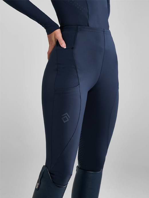 Aztec Diamond Core Leggings Full Seat Navy Griggs Equestrian