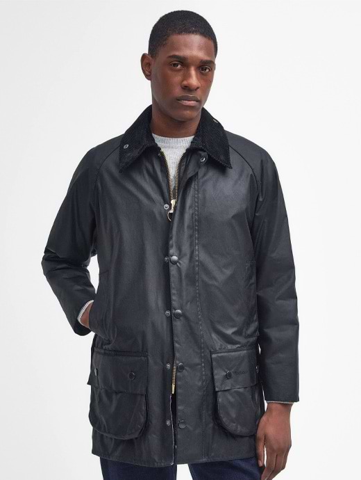 Barbour Beaufort Wax Jacket Black Griggs