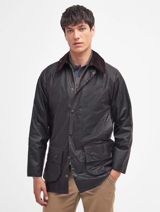 Barbour beaufort navy blue shop