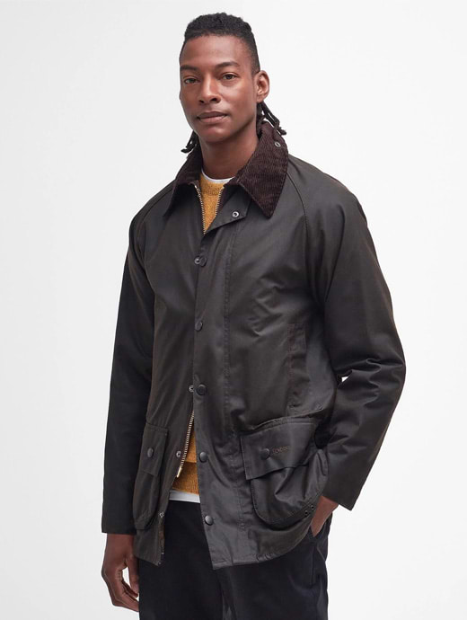 Barbour Beaufort Wax Jacket Navy Griggs