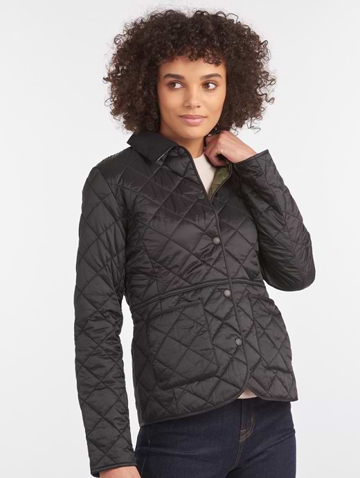 Black quilted barbour jacket ladies new arrivals