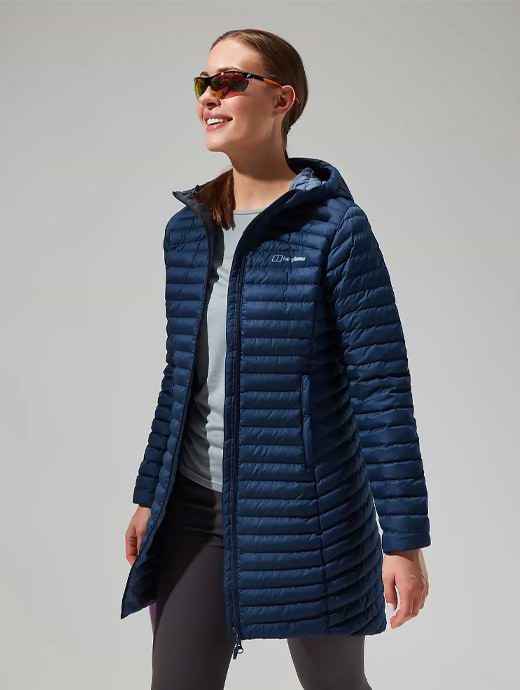 Berghaus Women s Nula Micro Long Synthetic Insulated Jacket Blue