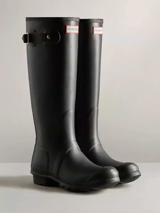 Black hunter rain boots outlet