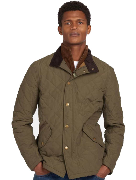 Barbour shoveler quilted jacket navy hot sale