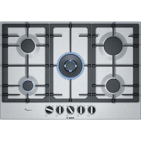 כיריים גז בוש 5 להבות Bosch PCQ7A5B90Y נירוסטה עם מבער טורבו - 1839₪