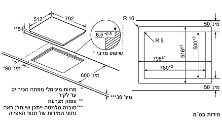 מוצרי חשמל - כיריים ‏חשמל Siemens ET801LMP1D סימנס