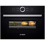 תנור אפייה משולב מיקרוגל שחור בוש Bosch CMG633BB1