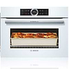 תנור בנוי משולב מיקרוגל לבן בוש Bosch CMG633BW1