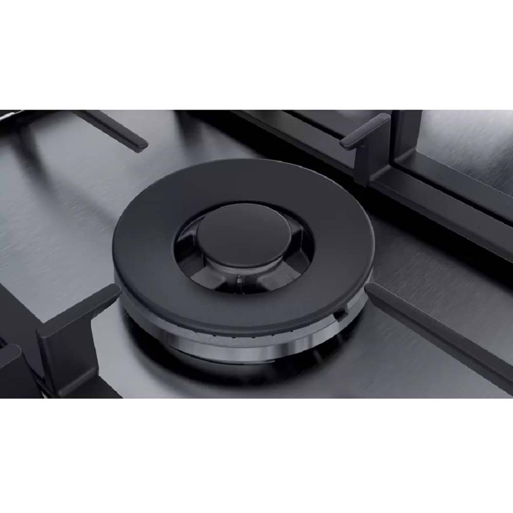 כיריים גז בוש 5 להבות Bosch PCQ7A5B90Y נירוסטה עם מבער טורבו