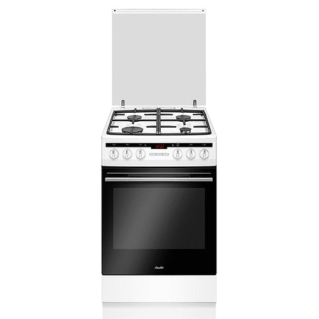 ‏תנור משולב כיריים צר Sauter ELEGANT 3650W סאוטר לבן - 1850₪