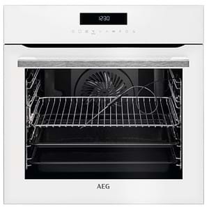 ‏‏‏תנור בילד אין AEG פירוליטי דגם BPE264232W מסדרת FRAME גימור לבן 71 ליטר תוצרת גרמניה יבואן רשמי מיני ליין
