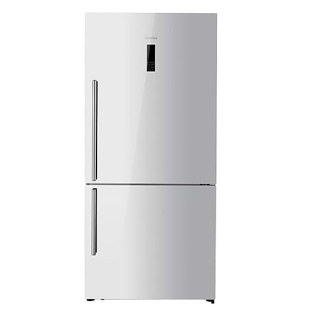 מקרר מקפיא תחתון hisense RD60WC4SYWGK ‏465 ‏ליטר בציפוי זכוכית לבנה