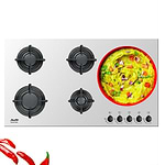 כיריים גז 90 ס”מ Sauter SHG9095W סאוטר 5 מבערים זכוכית לבנה | תוצרת איטליה