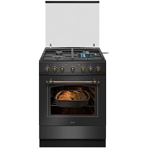 תנור משולב בעיצוב רטרו יוקרתי Sauter RUSTIC 7000B סאוטר בצבע שחור