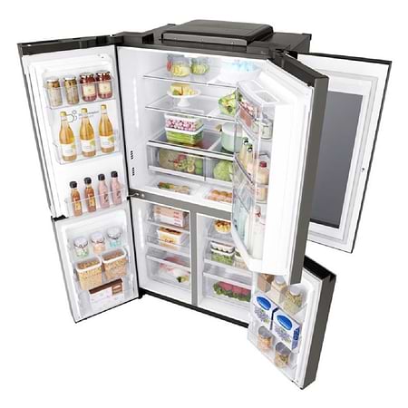 מוצרי חשמל - מקרר ‏מקפיא תחתון LG GRX710INS ‏571 ‏ליטר