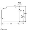 ‏תנור בילד אין בוש דגם HBG533BB0Y גימור שחור Bosch תוצרת גרמניה יבואן רשמי BSH