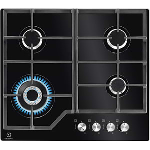 כיריים גז Electrolux KGG6436K אלקטרולוקס זכוכית שחורה