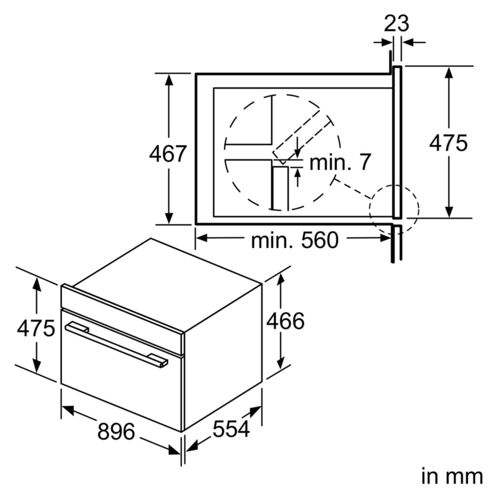 אחריות - ‏תנור בנוי Bosch VBC5580S0 בוש