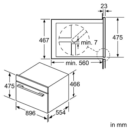 אחריות - ‏תנור בנוי Bosch VBC5580S0 בוש