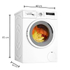 מכונת כביסה ‏7 ‏ק”ג ‏Bosch WAN24170IL בוש פתח קידמי - 2190₪