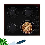 ‏כיריים גז Sauter SHG8500B סאוטר זכוכית שחורה | תוצרת צרפת
