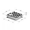 ‏כיריים גז Lofra HRBI6G0 לופרה - 2790₪