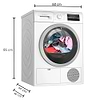 מק״ט מוצר  - מייבש כביסה 9 ק”ג Bosch WTG86481IL בוש