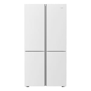 מקרר 580 ‏ליטר Beko GN1406222GW ‏מקפיא תחתון 4 דלתות בקו | זכוכית לבנה