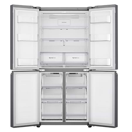 מקרר 545 ליטר LG GRB608W ‏4 דלתות זכוכית לבנה ‏ - 9990₪