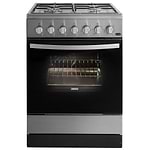 ‏תנור משולב כיריים Zanussi ZCK67201X זנוסי