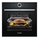 תנור בילד אין בוש פירולטי דגם HBG675BB1 סדרה 8 צבע שחור 71 ליטר Bosch תוצרת גרמניה יבואן רשמי BSH