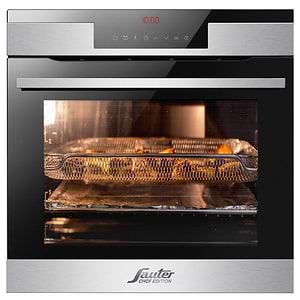 תנור סאוטר בילד אין פירוליטי דגם CUISINE 7600IX גימור נירוסטה Sauter CHEF EDITION