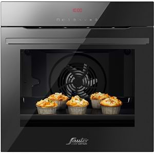 תנור סאוטר בילד אין פירוליטי דגם CUISINE 7600B גימור שחור Sauter CHEF EDITION