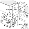 מק״ט מוצר  - תנור בנוי Constructa CF3M60050 קונסטרוקטה