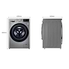 מכונת כביסה 10.5 ‏ק”ג LG F16107WDE פתח חזית משולבת מייבש כביסה