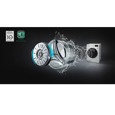 אחריות - מכונת כביסה 17 ‏ק”ג משולבת מייבש LG F1710CV פתח חזית